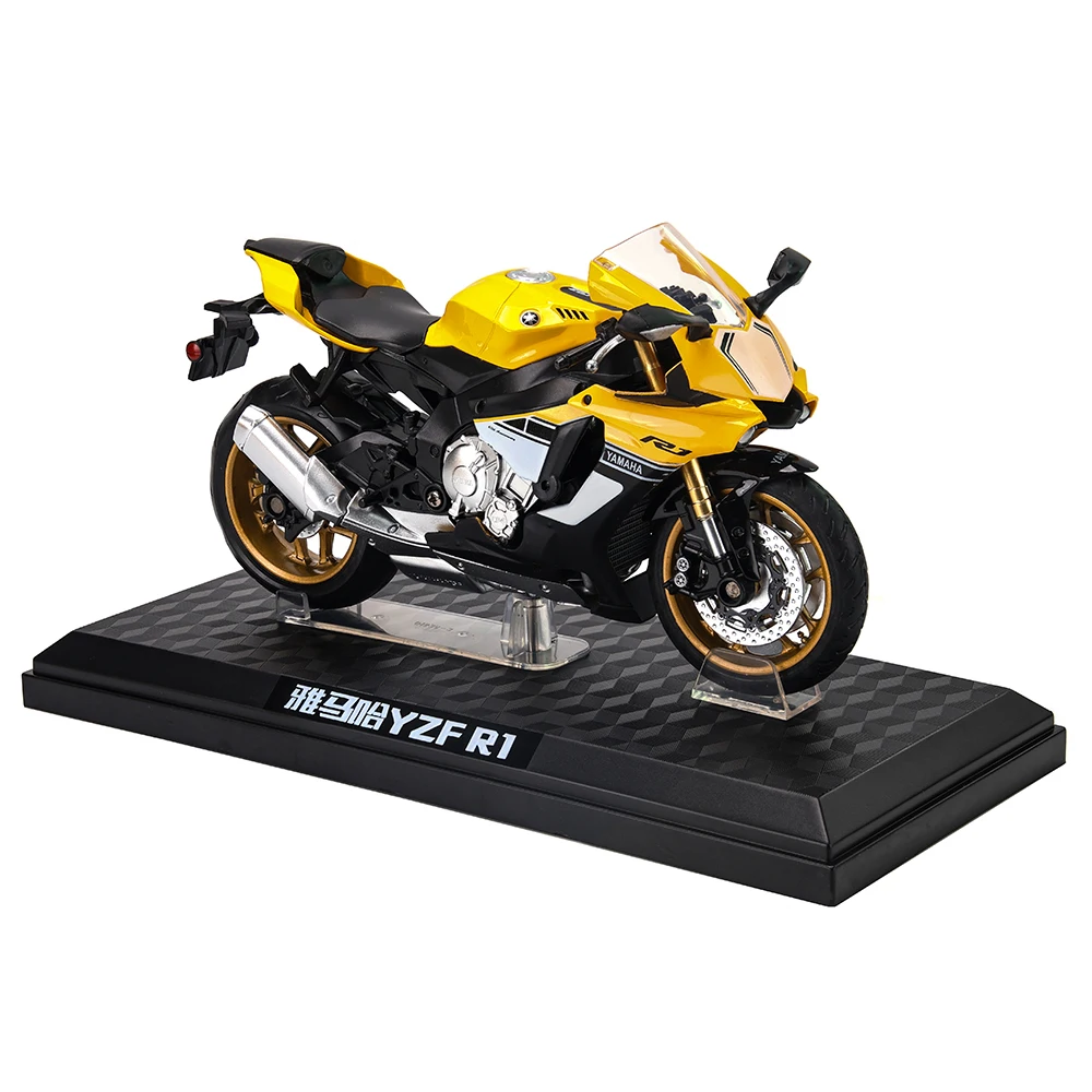MSZ CCA 1:12 Yamaha YZF-R1 with base alloy die-cast car