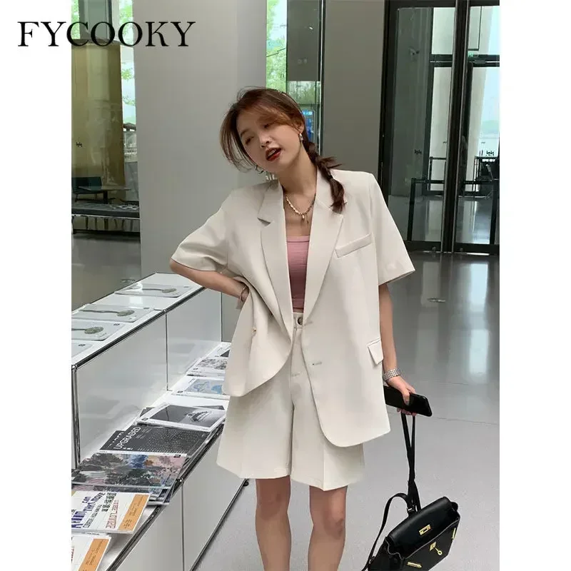 Women's Blazer Shorts Set 4