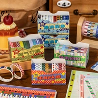 10 Pcss Kawaii Washi Tapes Set Scrapbooking Stickers Supplies Japanese Cute korean stationery Journaling Aesthetic Masking tape 4