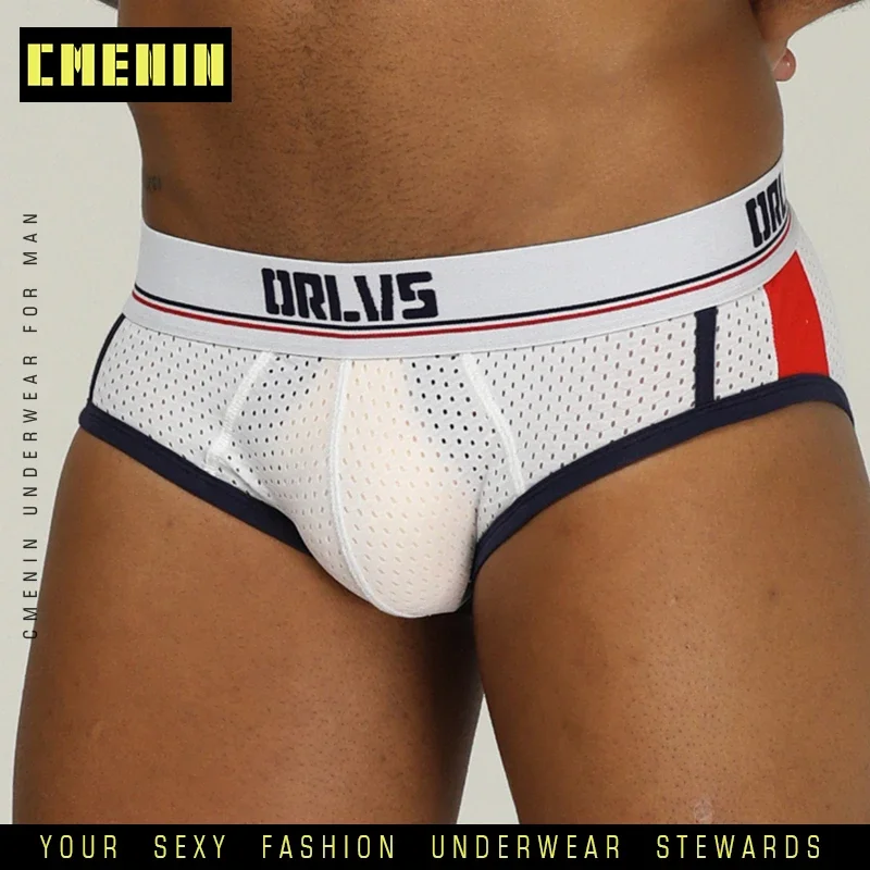 Men Underwear Sexy Male Panties Briefs Cotton Gay Breathable Jockstrap U Pouch Biniki Underpants Hombre Cuecas OR192