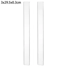  2Pcs Acrylic Biscuit Cake Rolling Tool Balance Ruler Fondant Icing Biscuit Thickness Ruler Biscuit Smoother Baking Accessories 