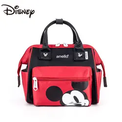 MINISO Disney 2023 New Mickey Print Backpack Three-purpose Mommy Handbag Student Schoolbag Runaway Backpac