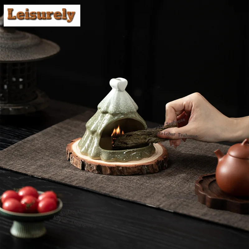 Christmas Tree Incense Holder Incense Smoke Waterfall Incense Burners Meditation Censer Tableware Accessories Ornaments Supplies