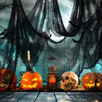Black Halloween Gauze Decor 1