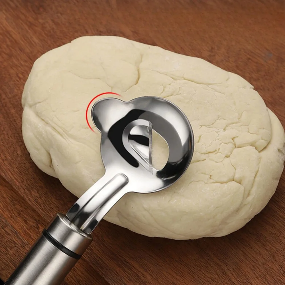 1Pc Manual Sliced Noodle Knife Stainless Steel Noodles Dough Cutter Household Cooking Tools Kitchen Function Home Gadget
