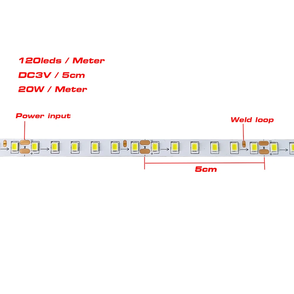 รูปสินค้า LED Strip ยาว 5 เมตร สีขาว เวล์ม นีออน สำหรับตกแต่งไฟ