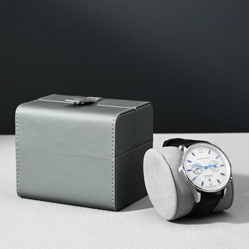 MISHITU Leather Gift Single Organizer Display Double Opening And Closing Design Watch Case Storage Box_voghion.com