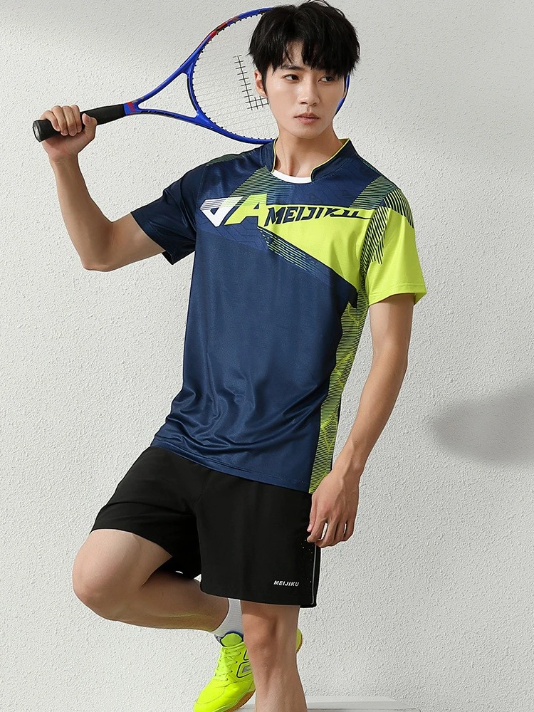 Table Tennis Uniform Ladies Quick Drying Tennis Large Size Short Sleeve Badminton Shirt Suits Shorts Men Women Sports Culottes