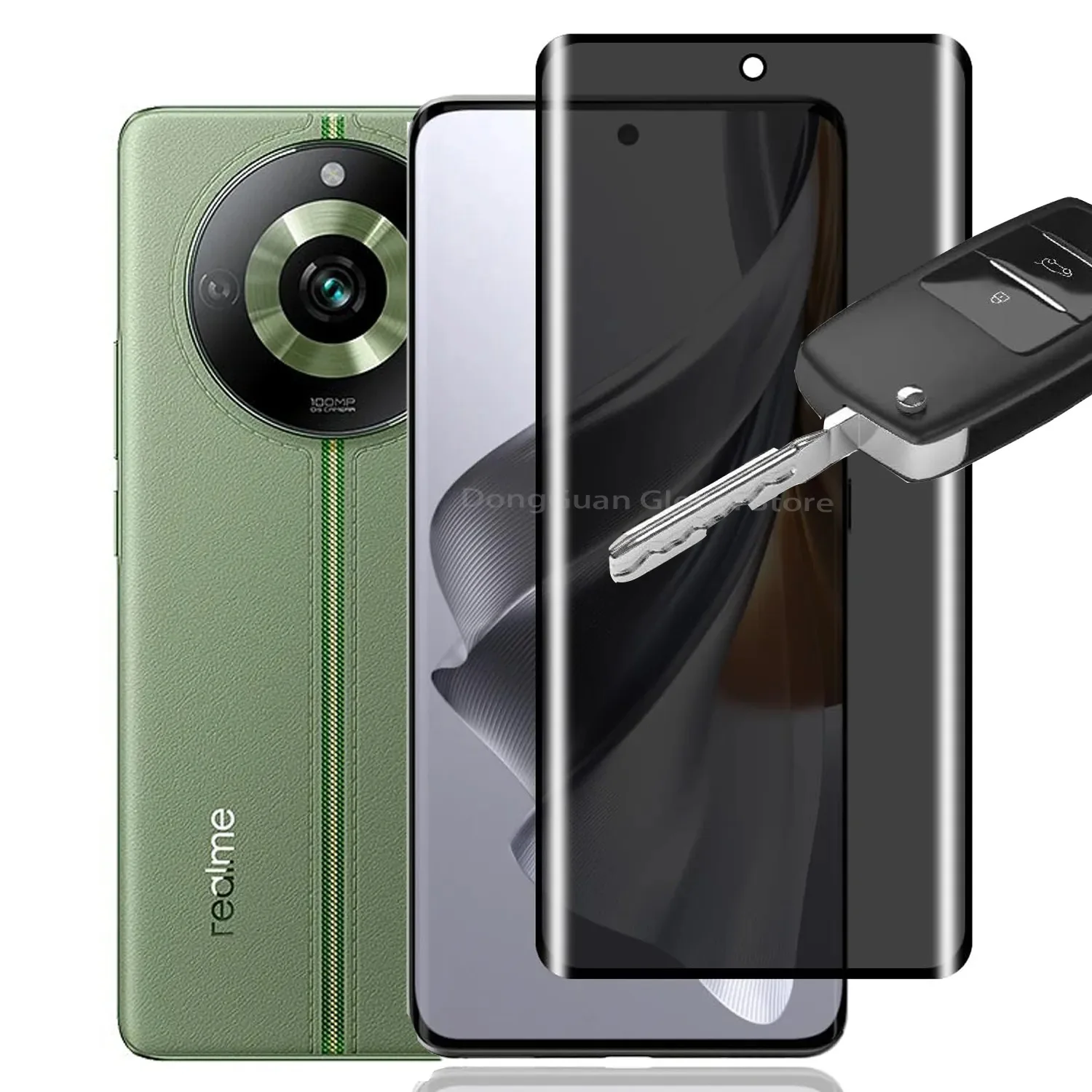 2/4Pcs Screen Protector Privacy Glass Film For Realme 10Pro Plus Realme