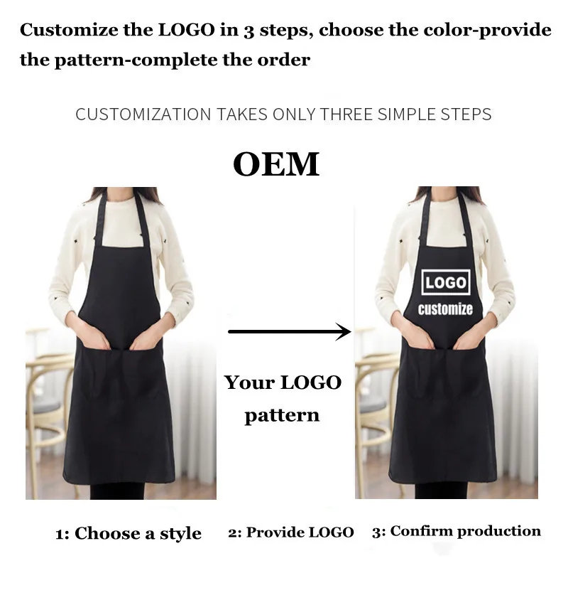 Free Delivery Kitchen Customized Apron Logo Women and Men Chef Work Apron Barbecue Restaurant Bar Shop Cafe Beauty Nail Studio 1 S0383ee4aa8f34d5eb0c7aa889185976eq