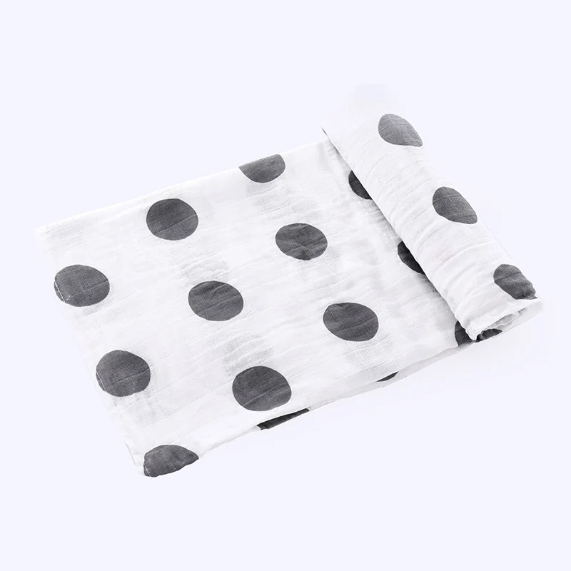 Baby cotton cartoon printed muslin  blanket for children soft and comfortable 120*110cm 4