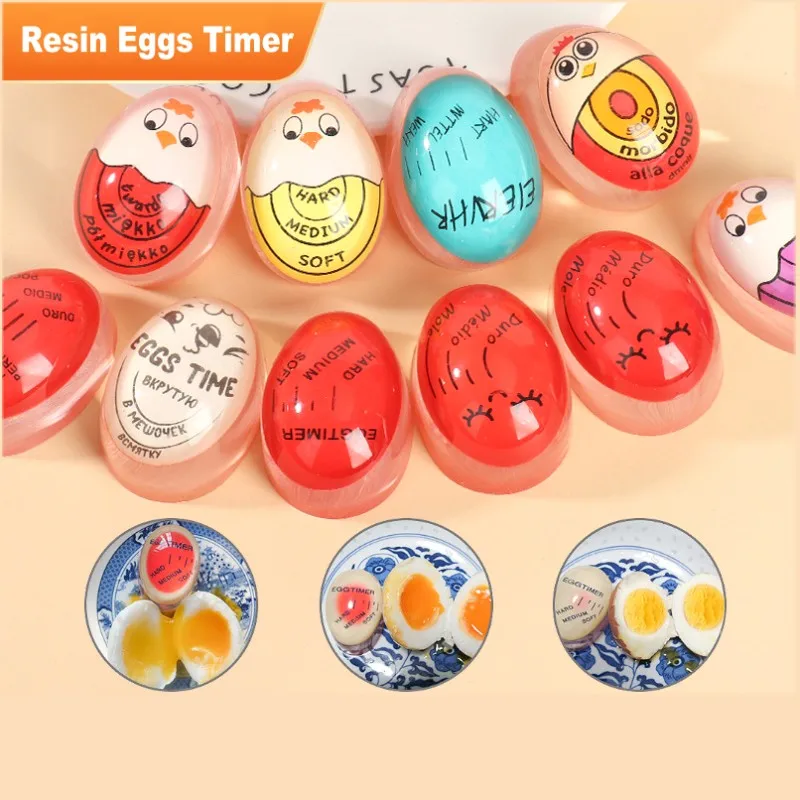 Egg Timer Resin Boiled Egg Cooker Color Changing Cooking Temperature  Observer Kitchen Tool Eco-Friendly Resin Red Eggs Timer - AliExpress