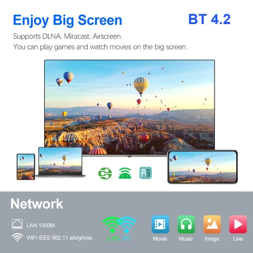 Woopker 셋톱 TV 박스, 안드로이드 11, 4GB, 32GB, 2T2R, 2.4G, 5G 와이파이, 1000M, 블루투스 지지대, AV1, 암로직 S905X4, TOX3 2