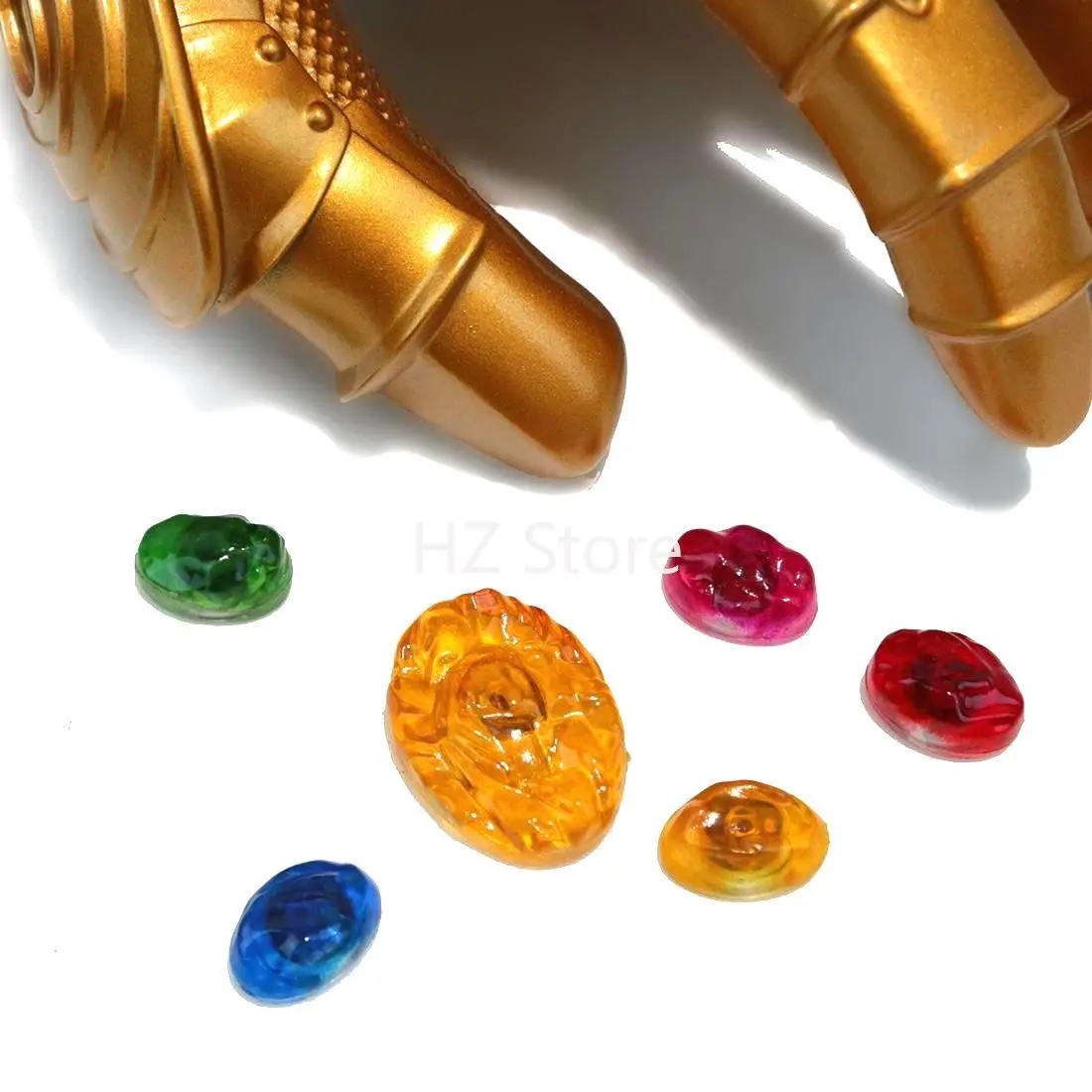 Guanti Di Thanos Con Luci LED - PVC, Pietre Illuminate, Cosplay E Halloween, Taglia Unica - Foto 8