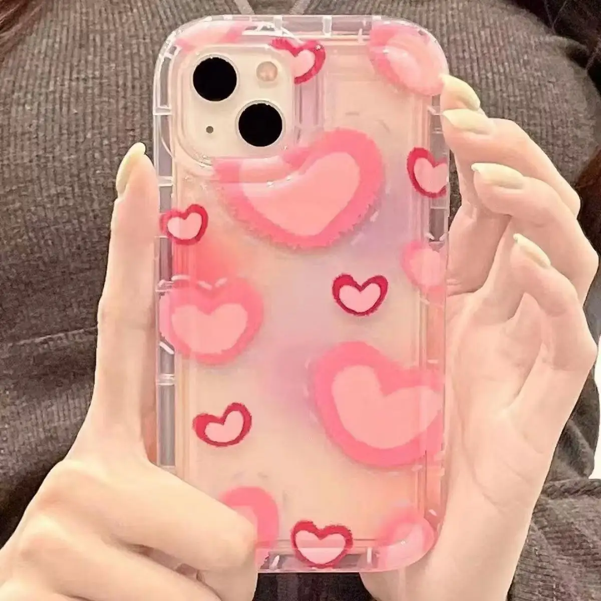Clear Case with Small Flower Daisy Pattern