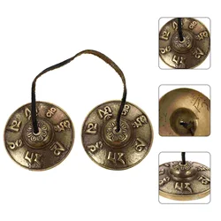 Cymbale de Yoga en cuivre, cloche de méditation, cloche religieuse, 1 pièce 