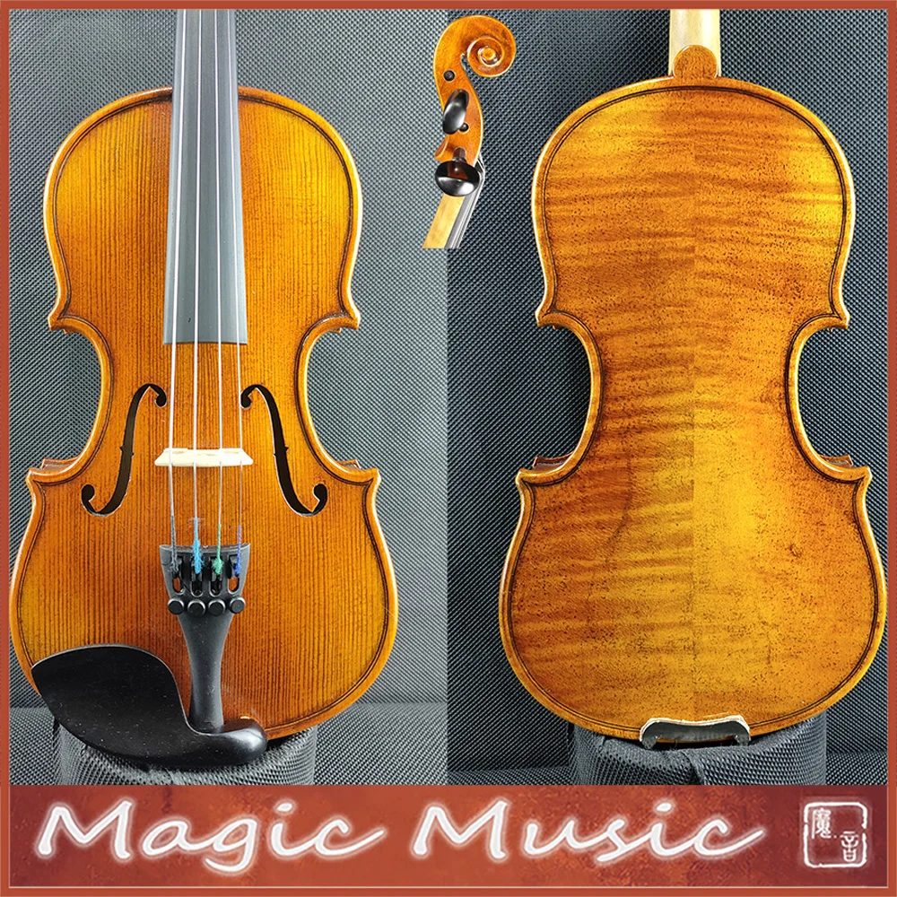 1/10 Size Violin Antonio Stradivarius 1714 Soil Professional Violin Size 1/10 Violine for Children European Wood Hand Made