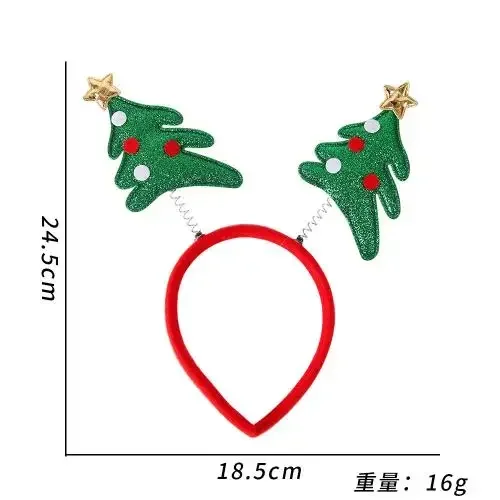 thumbnail image 1 of Diadema navideña para niños y adultos, Papá Noel, alce, árbol de Navidad, accesorios para el cabello, accesorios para fotos, decoración navideña, regalos de Año Nuevo 2024, 1 of 6