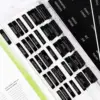 Reposition Laminated Bible Tabs Large Print Stickers Easy to Read and Apply Bible Tabs for Women and Man Black 1