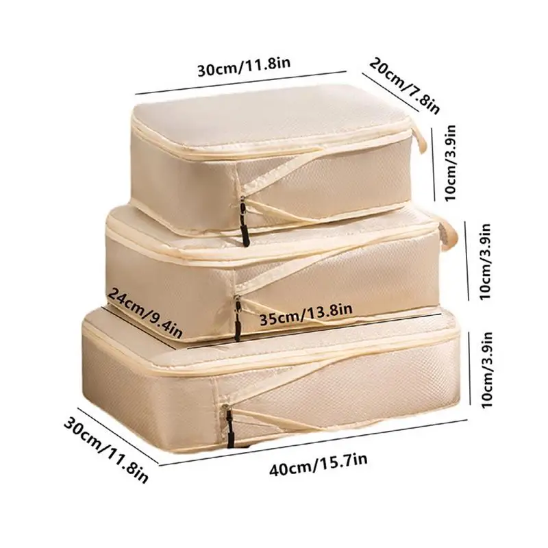 Compression Bags For Storage Reusable Packing Bags 3 PCS Space Saving Clothes Compression Bag Travel Moving Organizer For 6