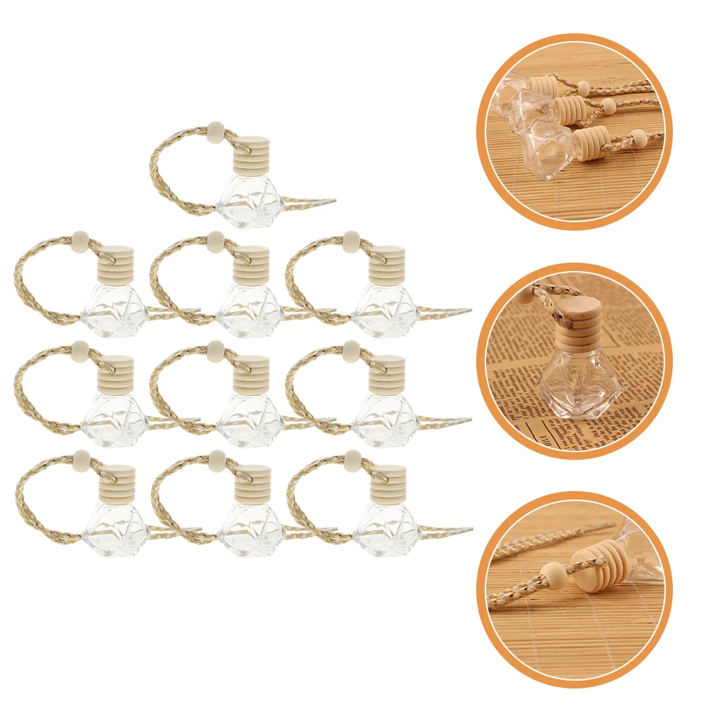 

Bottle Car Perfume Hanging Bottles Aromatherapy Refillable Air Freshener Diffuser Vehicle Oil Fragrance Auto Sapper Pendant
