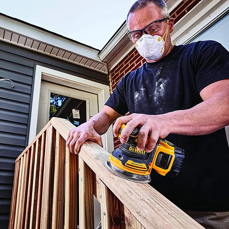 DEWALT DCW210 20V Orbital Sander Brushless Cordless Variable-Speed Handheld Vibration Polishing Woodworking Power Tools 5