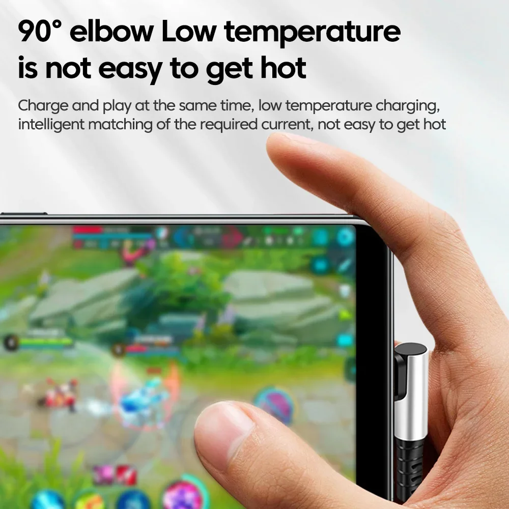 รูปสินค้า สายชาร์จ USB-C 90 องศา