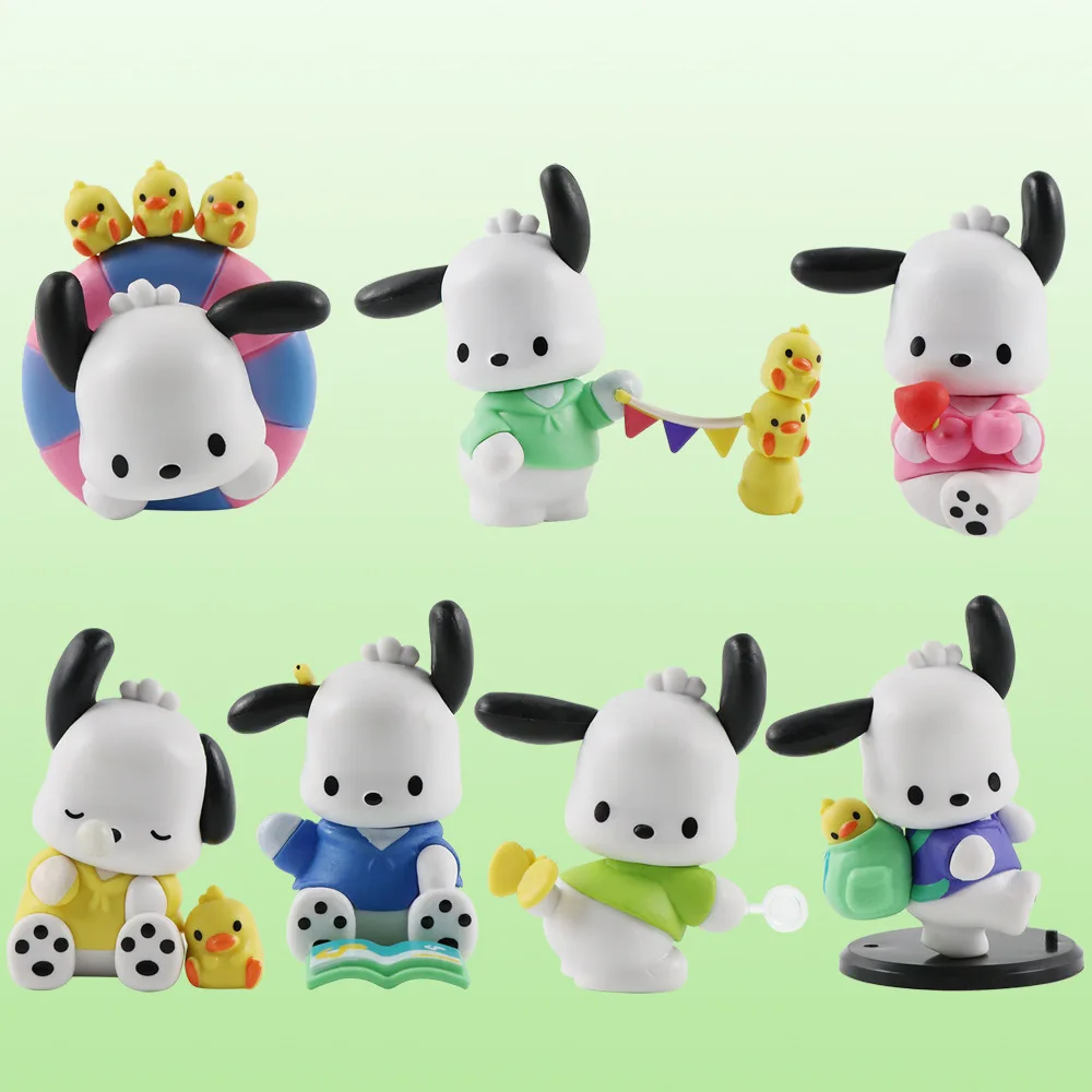 7 шт. милый Sanrio Kawaii охватывающий почтовый школьный серия мультфильм модель GK ручная работа украшение для стола торта детский подарок на день рождения