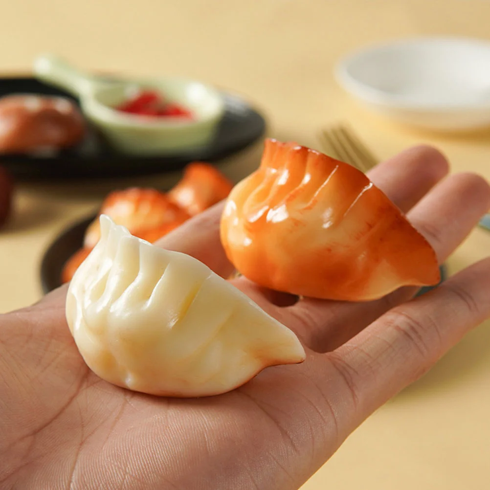 Artificial fruits and vegetables Simulation dumpling model 4pcs for shop window etc.