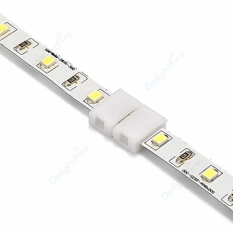 5/10pcs LED Tape Connector 2Pin LED Strip Accessories Connectors 8/10mm Suitable For 2835 3528 5050 5730 5630 SMD LED Strip