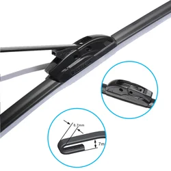 Enhanced Car Windshield Cleaning Wiper Blades and Brushes (Black)