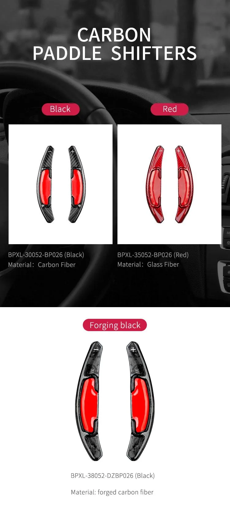 T-carbon Steering Wheel Paddle Shifter Fit For Honda New Fit Odyssey Auto Accessories Shift Paddle