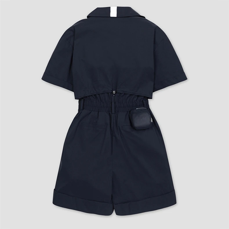 24 Summer Korean Golf Clothing Women's Sports Quick-drying Breathable Jersey Casual Zipper Temperament Jumpsuit