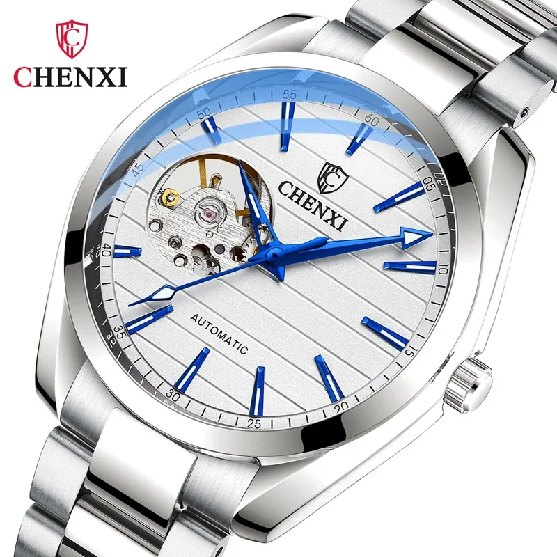 CHENXI 8806 Top Brand Men Automatic Mechanical Business Watches Stainless Steel Waterproof Men's Wristwatches Reloj Hombre