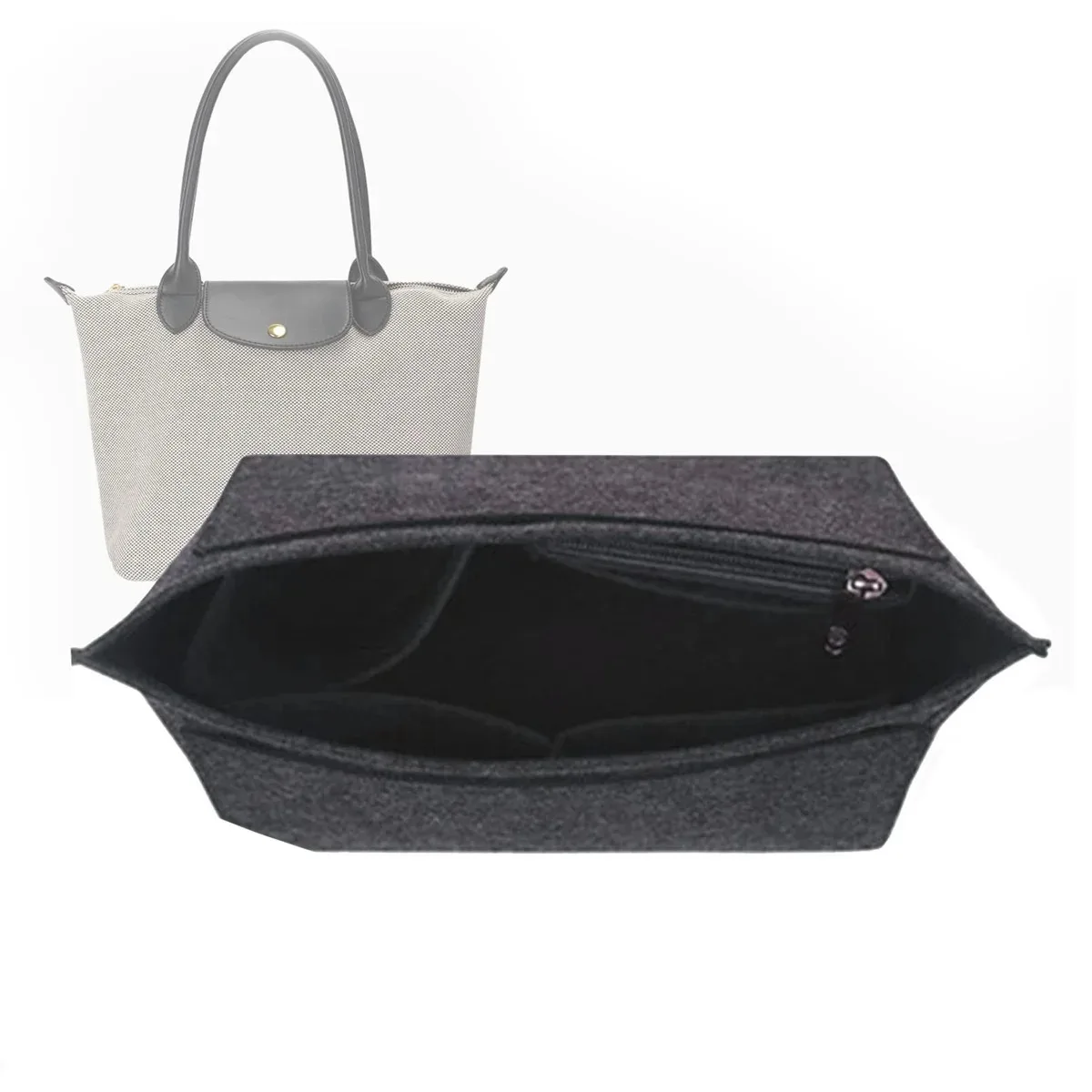 حقيبة من اللباد تناسب حقيبة يد لونغشامب ، حقيبة بط...