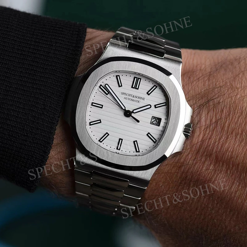 Specht&sohne nový pánské luxusní hodinky japonec miyota 8215 automatický mechanická hodinky nerez ocel vodotěsný relogio masculino