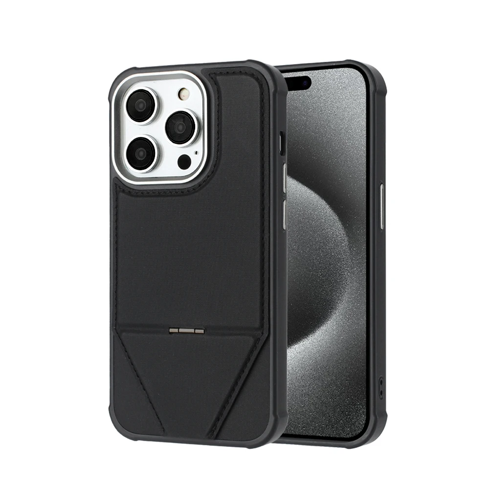 Custodia di ricarica magnetica per iPhone 17 16 15 14 13 Pro Max 16e 16 15 Plus, custodia antiurto con supporto, custodia elegante e di lusso_voghion.com