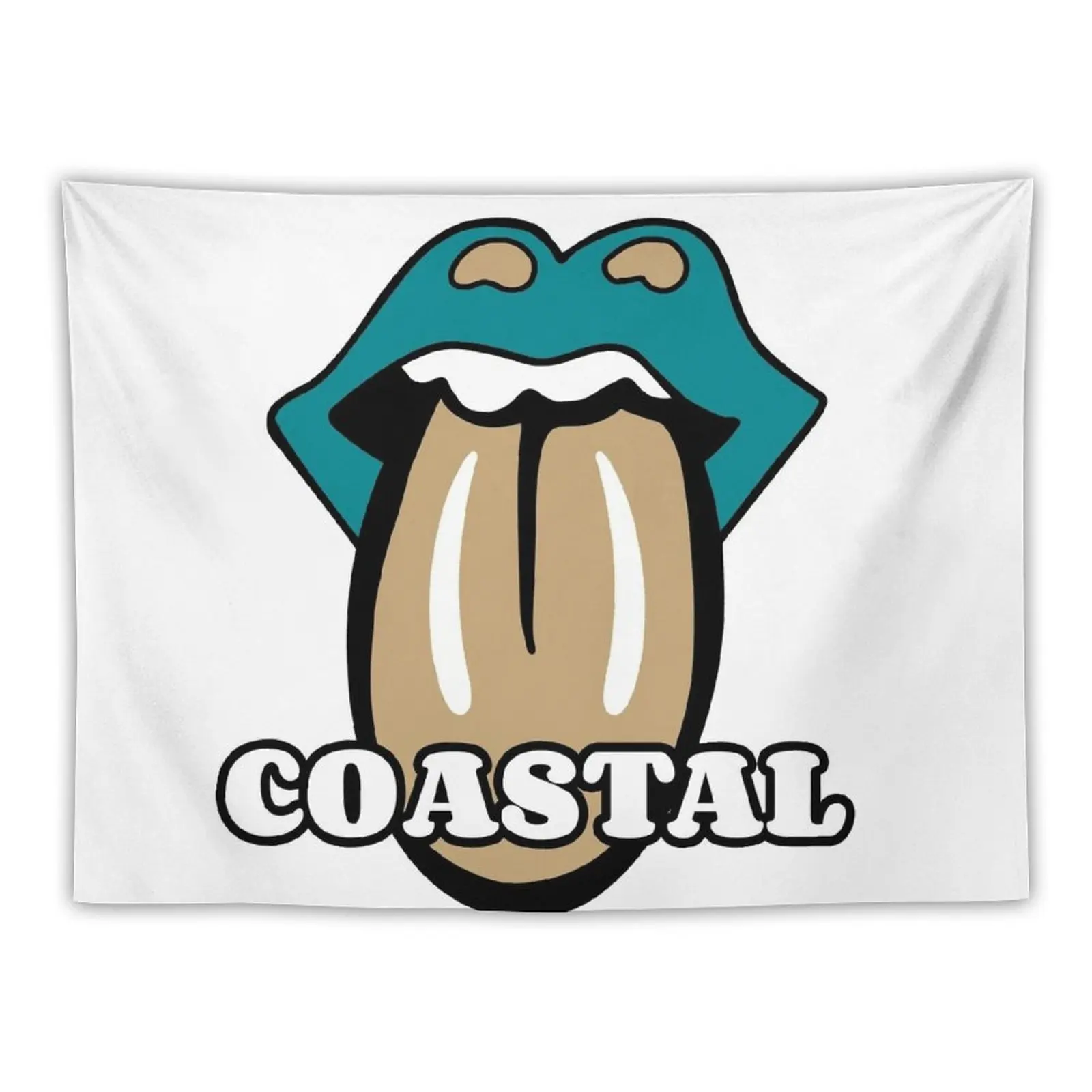 

Coastal Lips with Tongue Tapestry Wall Decoration Outdoor Decor Bedroom Decor Tapestry