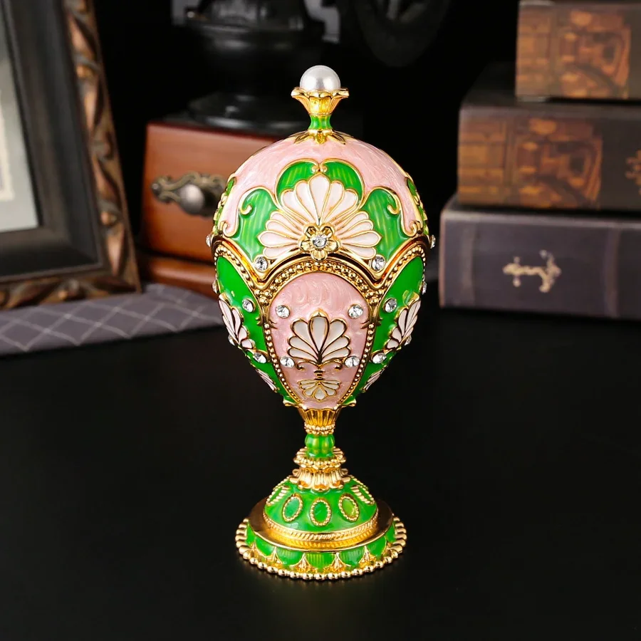 Dekorative Schmuckdose In Eiform Mit Diamanten Als Geschenk_voghion.com
