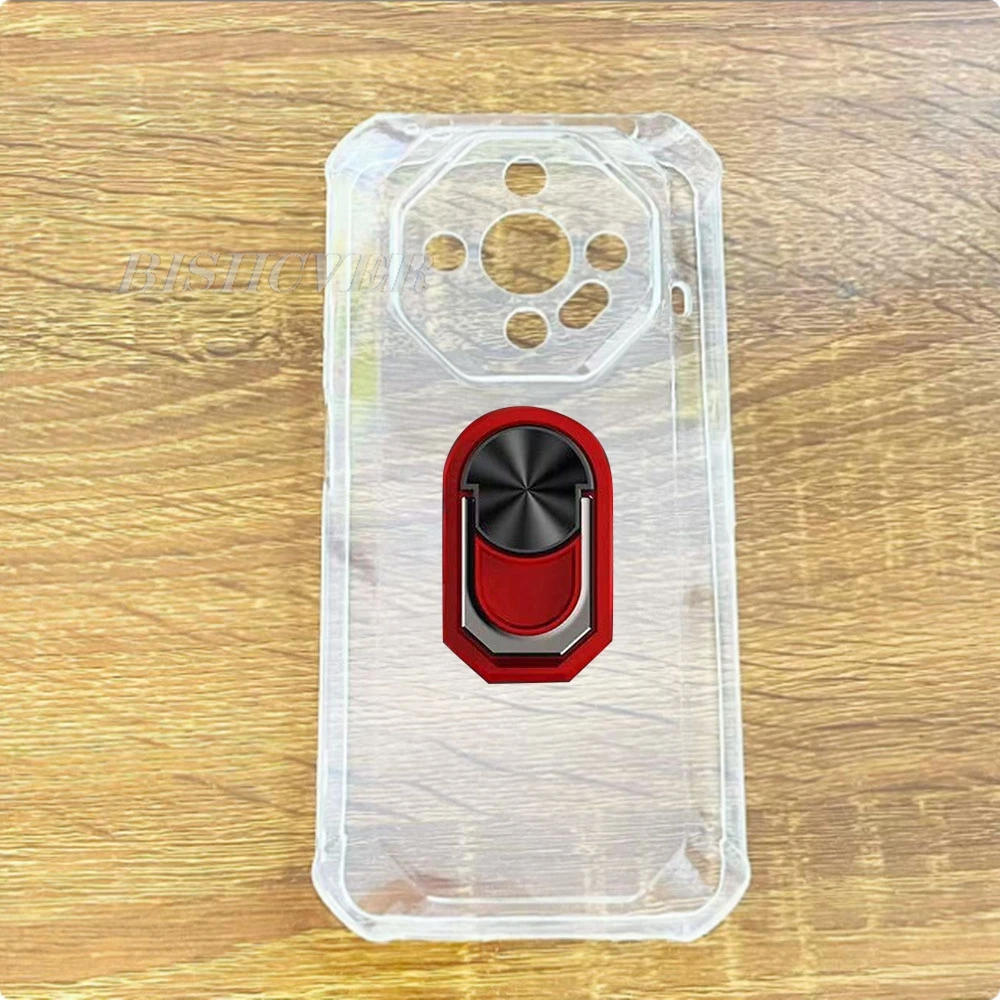 Durable Back Ring Holder Phone Case with Soft Silicone Cover - 6.56