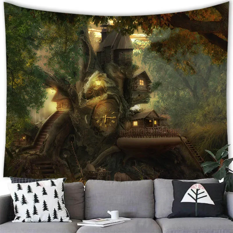 

Magical Forest Tapestry Creative Imagination Wall Hanging Decor Tapestry for Home Room Bedroom Decoration Background Wall Decor