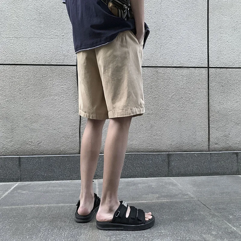 Lace Up Closure Shorts for Men Summer Work Loose Casual Shorts Retro Versatile Capris