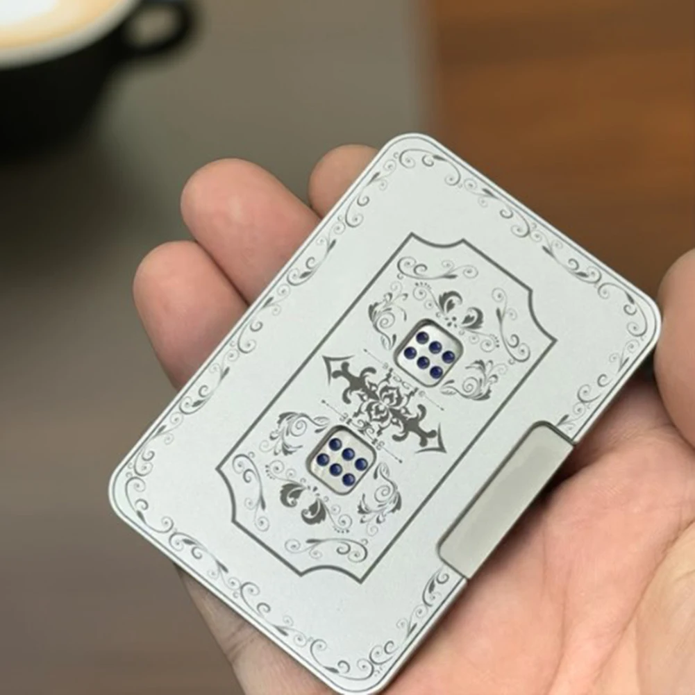 Novelty Mechanical Dices Spinners Game Toys Metal Press Fidgets Present For Friends Family For Anxiety Relief Stress Relief Toy