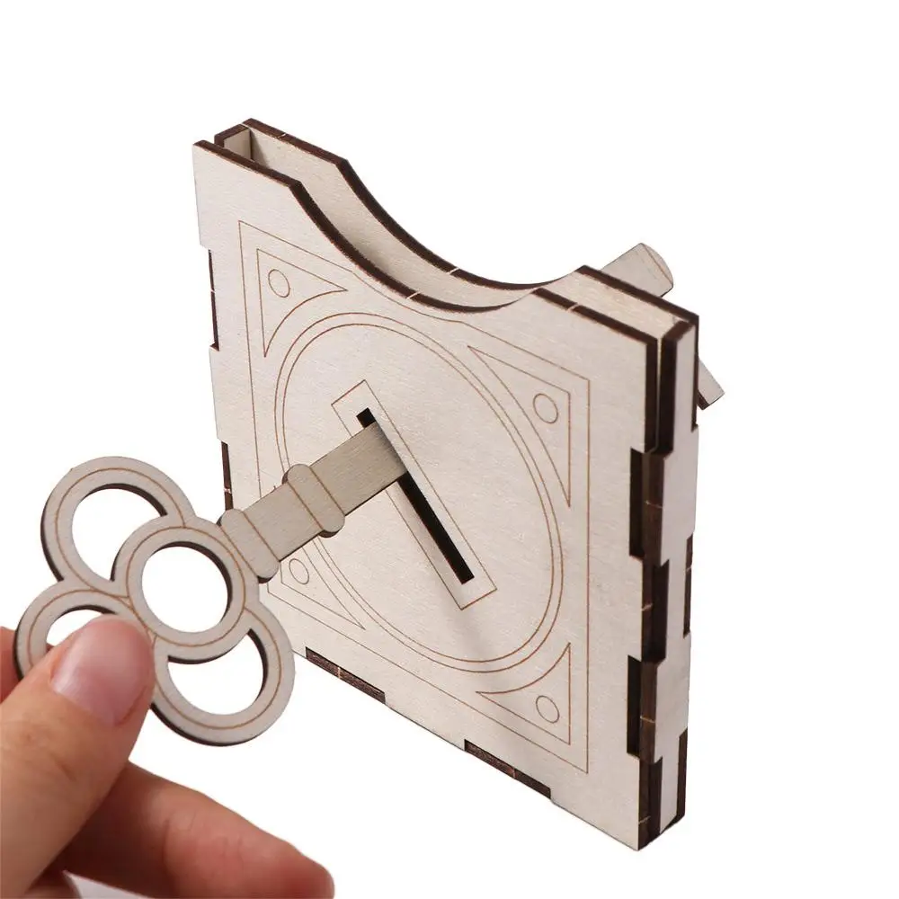 3D Puzzle Toys Assembling Wooden DIY Magic Set Educational Wooden Finger Magic Trick Colorful Brain Magic Pencil Box Gifts