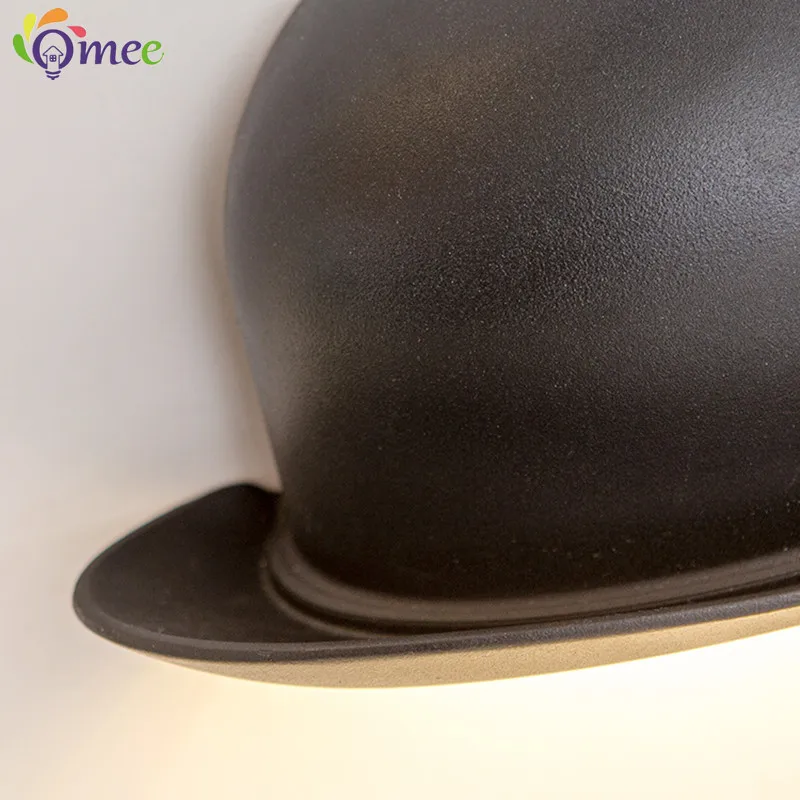 Nordic Art LED Wall Lamps For Bedside Study Hall Entrance Corridor Background Stairs Indoor Deco Lighting hats Lampshade Lights