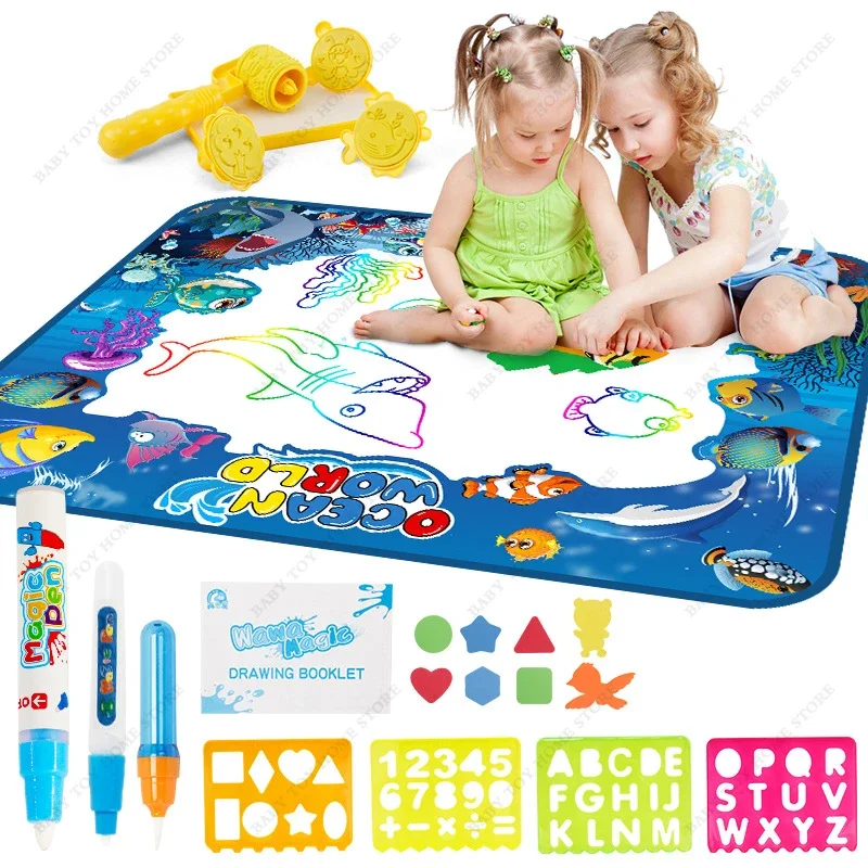 

Coolplay волшебный коврик для рисования водой, цветной коврик для рисования с детским игровым ковриком, игрушки Монтессори, доска для рисования, развивающие игрушки для детей