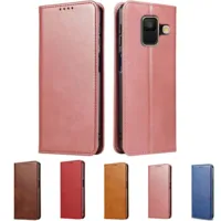Leather Flip Case For Samsung Galaxy A6 2018 Case Wallet Phone Case For Samsung A6 Plus 2018 Case A6+ A 6 Plus A600F A605F Cover 1