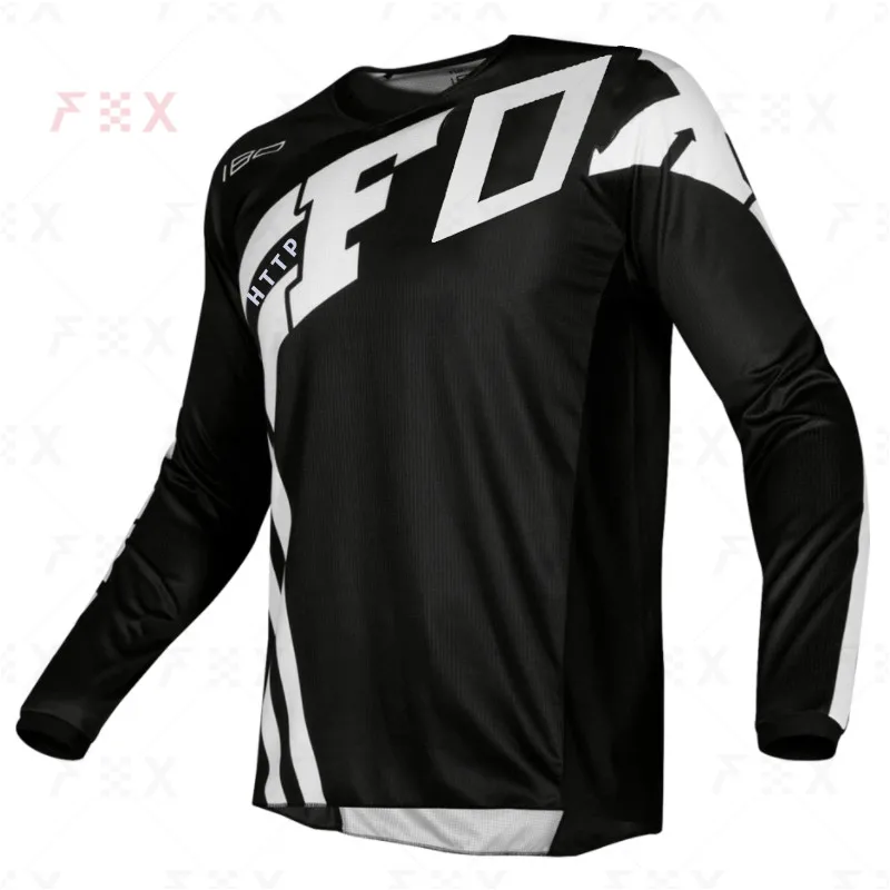 Maillot VTT Manches Longues Homme - Respirant, Évacuation Humidité, Ourlet Long Anti UV, Idéal Motocross BMX Downhill Enduro (Style 03, L)