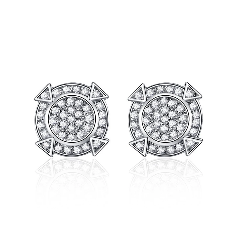

Lokkei Jewellery100% Real 925 Sterling Silver Earrings High Carbon Diamonds Wedding Party Fine Jewelry