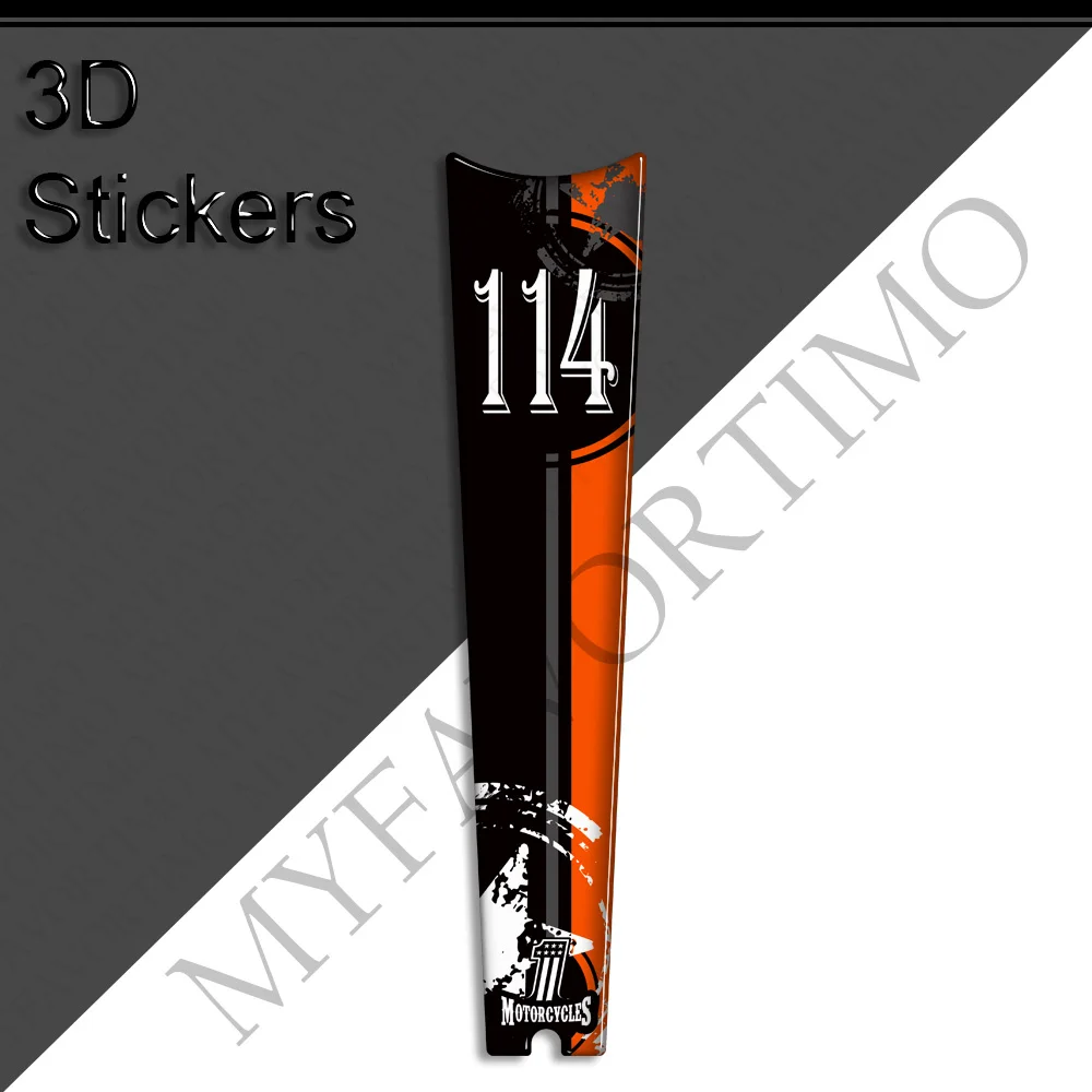 Motorcycle Tank Pad Knee Side Grips Gas Fuel Oil Kit Stickers Decals Protection For Harley Davidson Street Bob 114